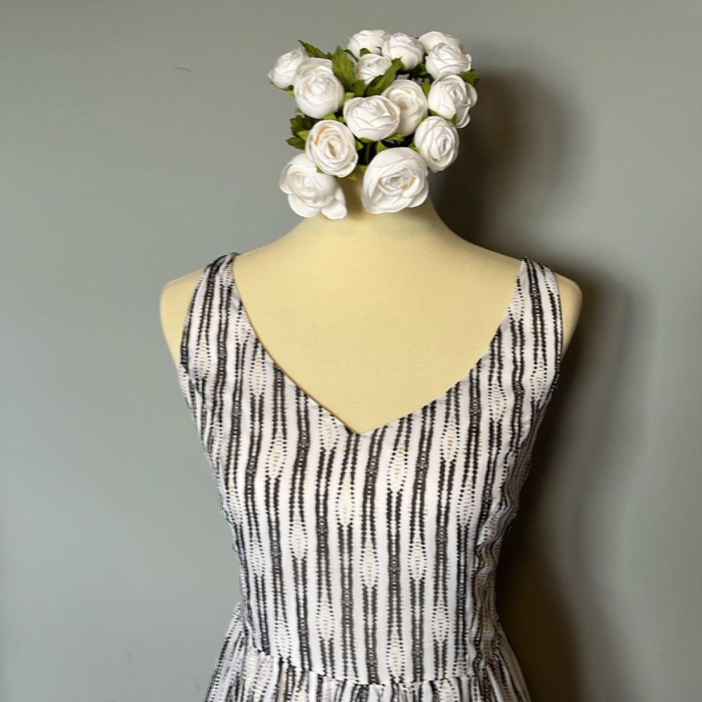 Torrid Monochrome Patterned Midi Dress